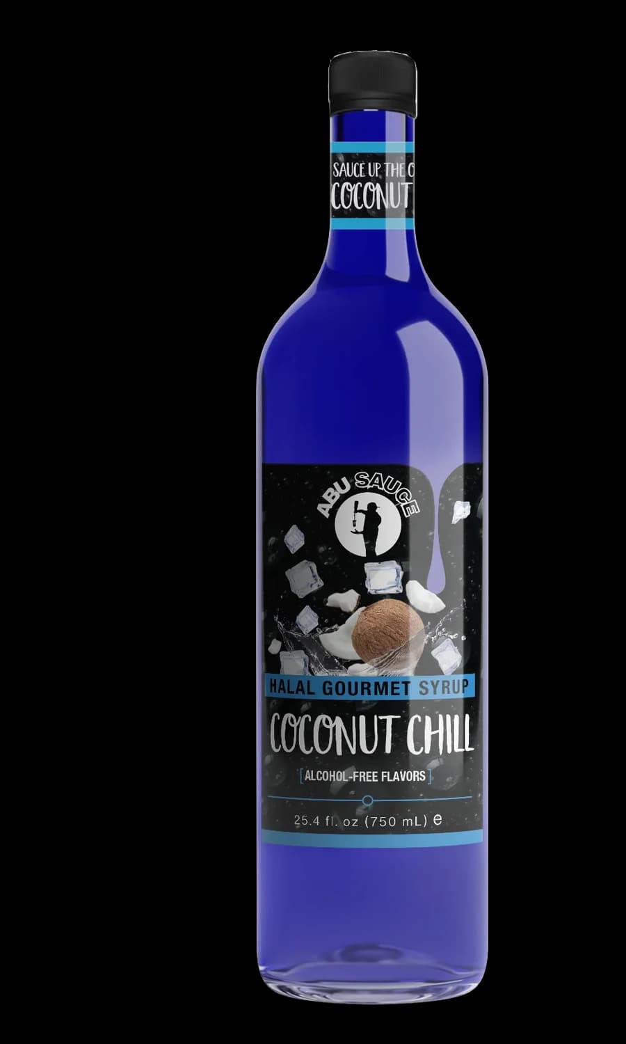 Coconut Chill halal gourmet mocktail syrup bottle