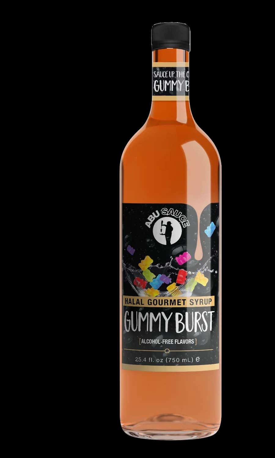 Gummy Burst halal gourmet mocktail syrup bottle