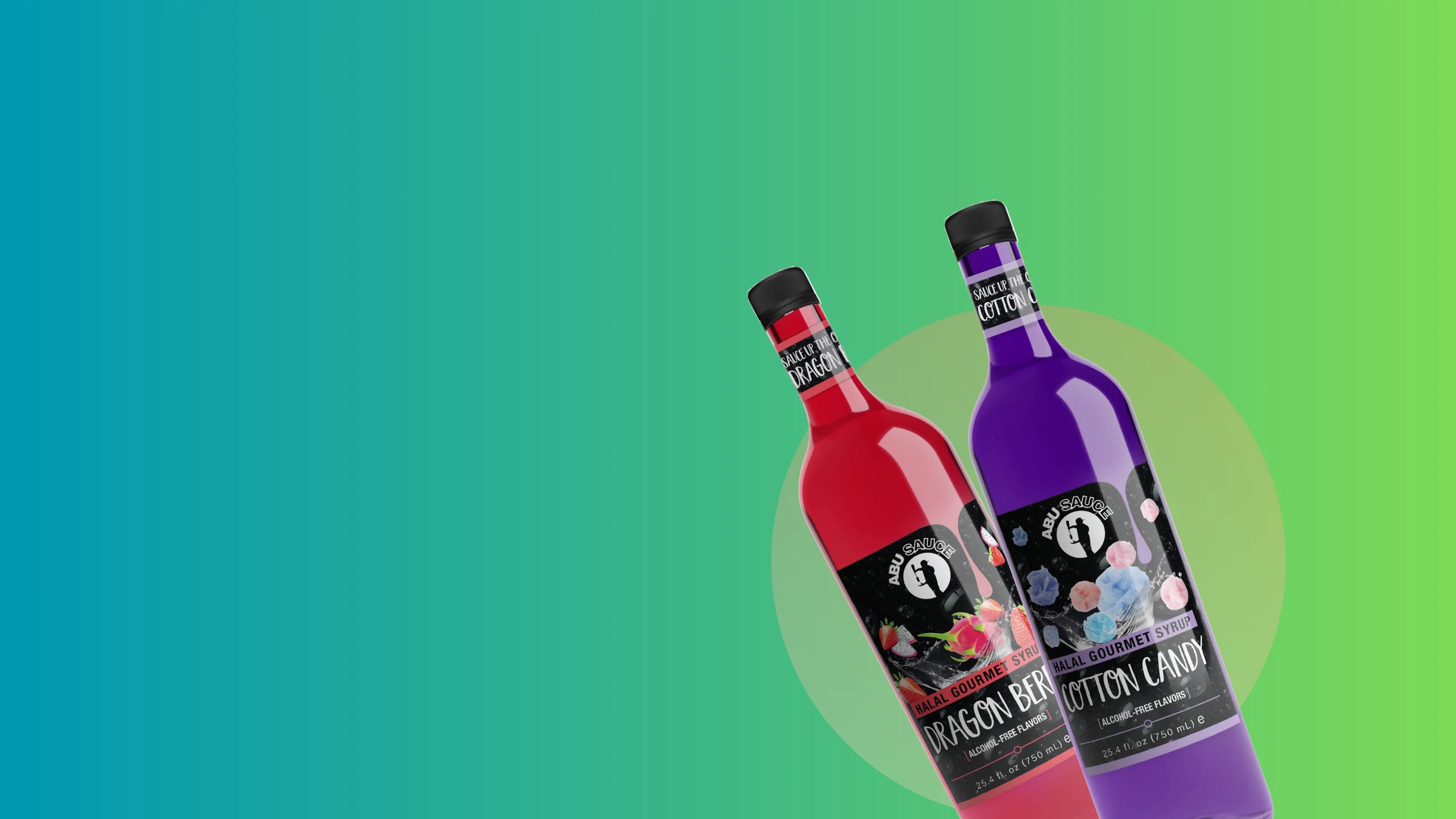 Two bottles of Dragon Beer on a gradient background